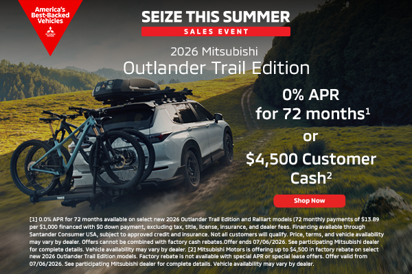 0% APR for 72 Months or $4,500 Customer Cash