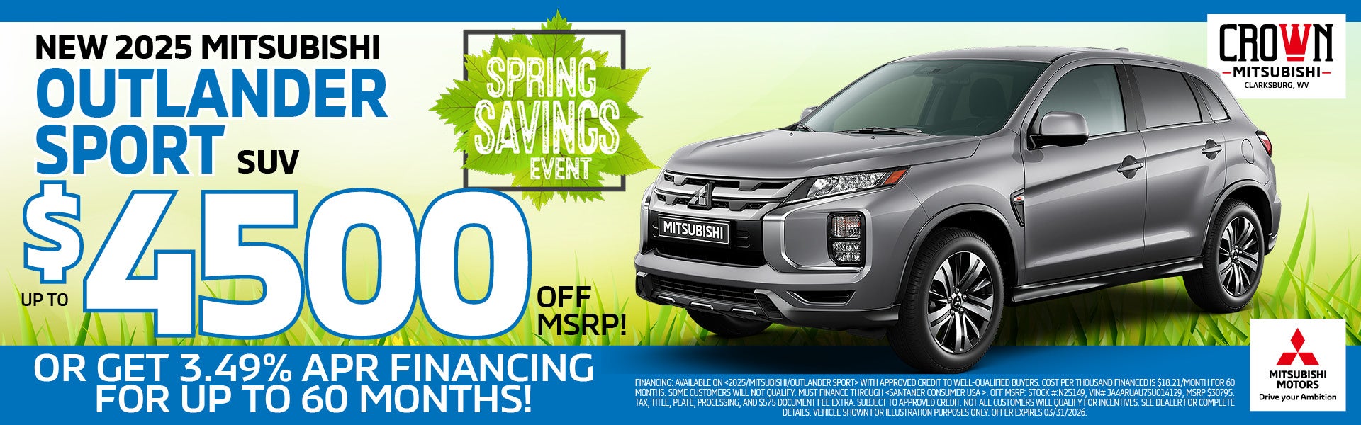 Up to $4,500 Off MSRP or 3.49% APR