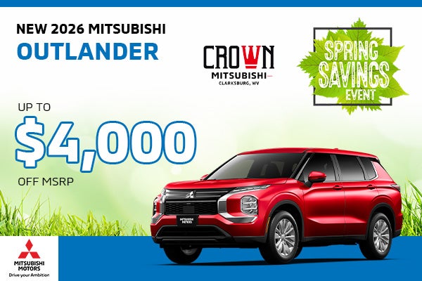 New 2026 Mitsubishi Outlander
