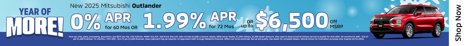 New 2025 Mitsubishi Outlander