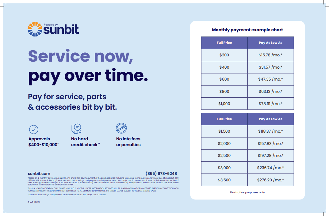 Sunbit service graphic